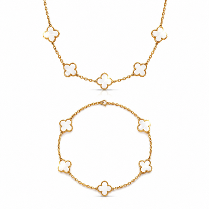 Set TIFFANY White Gold (Bratara + Colier)