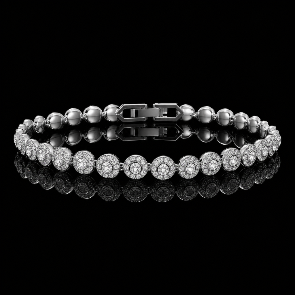 Set CELESTE Gold & Silver (Colier + Bratara + Cercei)