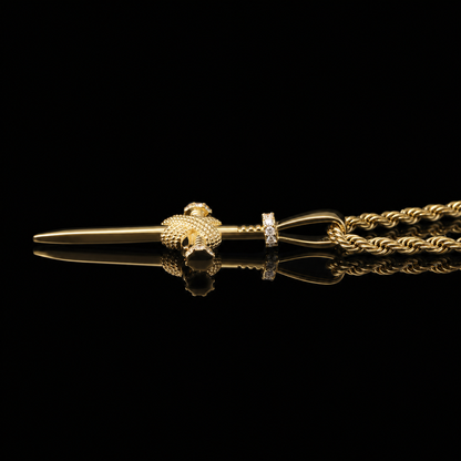 Colier Cruce ROYAL GOLD 18K și Diamante