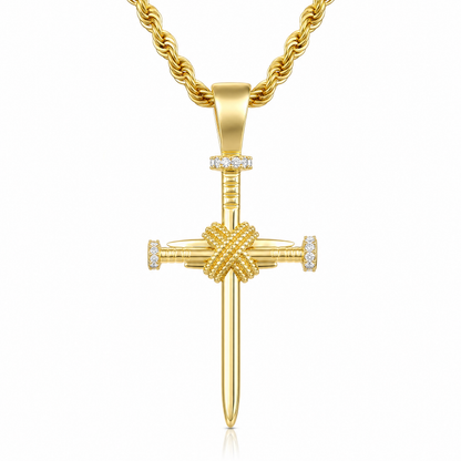 Colier Cruce ROYAL GOLD 18K și Diamante