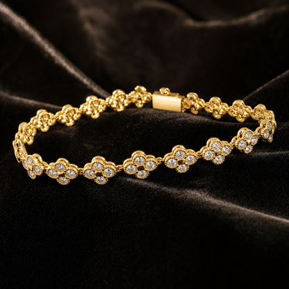 Brățară SANTORINI Diamante Gold + Silver