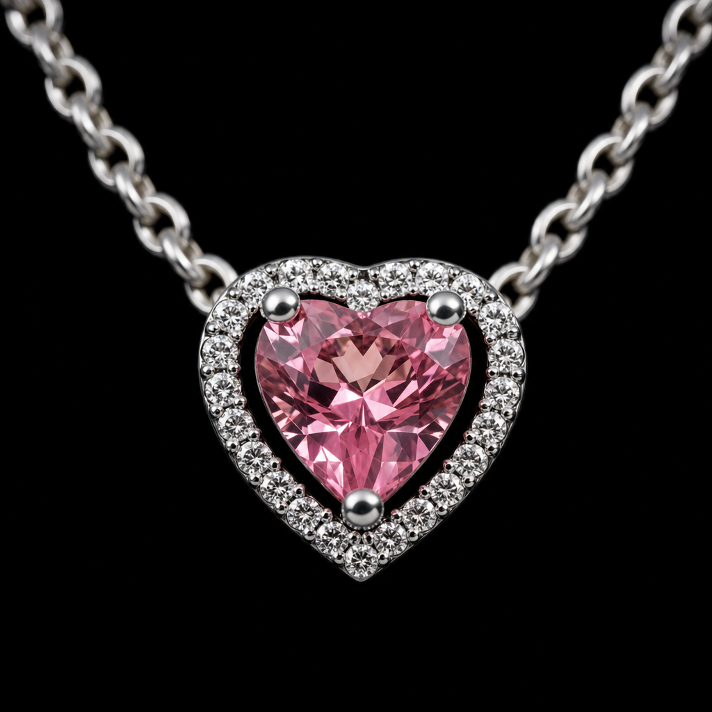 Colier PINK VENICE cu Diamante