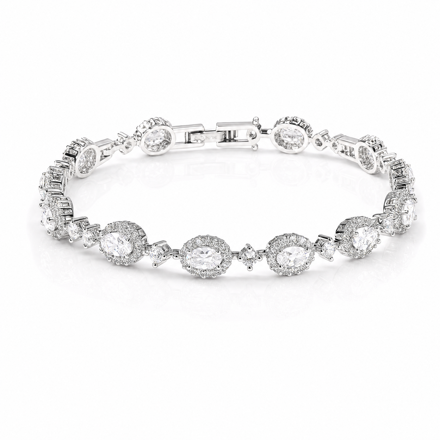 Brățară LACRIMĂ cu diamante 18K Silver și Gold