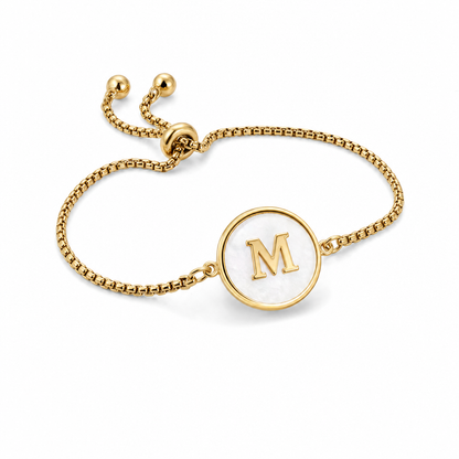 Brățară CAPRI GOLD 18K cu inițială personalizată