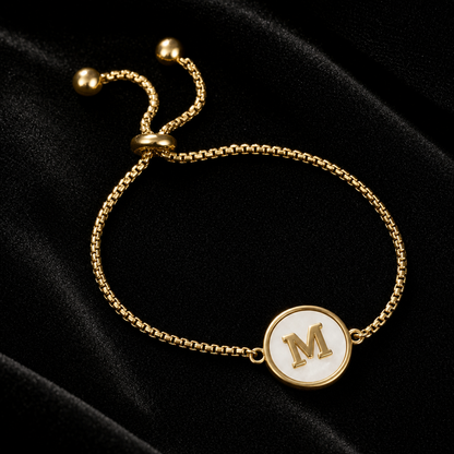 Brățară CAPRI GOLD 18K cu inițială personalizată