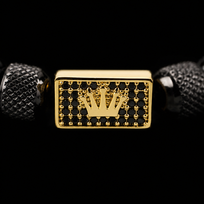 Brățară IMPERIAL Onix Negru și Aur 14K