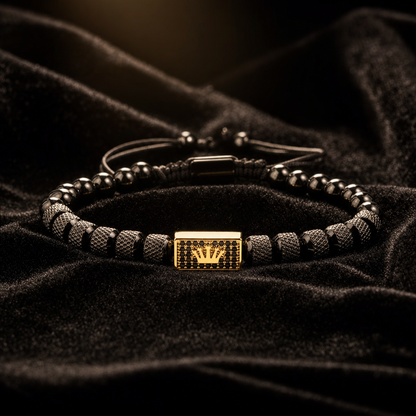 Brățară IMPERIAL Onix Negru și Aur 14K