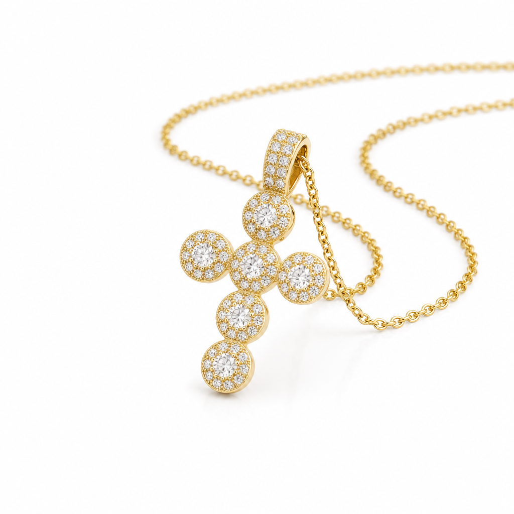Colier Cruce MILANO 18K Gold & Silver