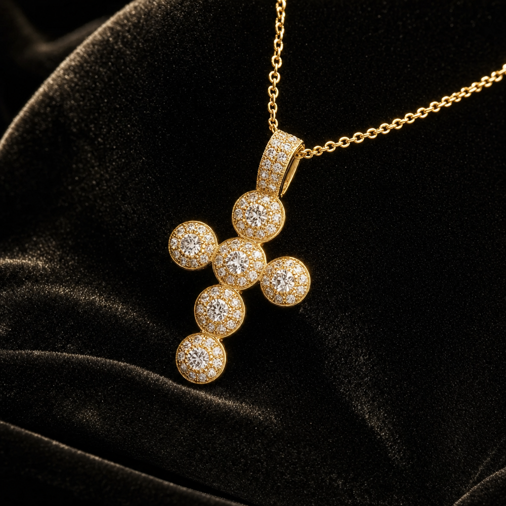 Colier Cruce MILANO 18K Gold & Silver