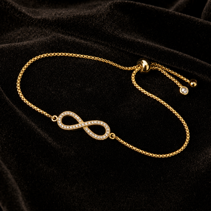 Brățară INFINITY 14K Gold cu Diamante