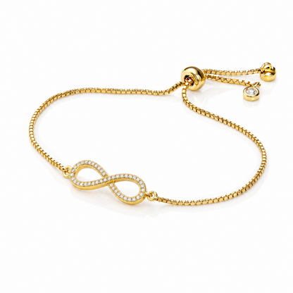 Brățară INFINITY 14K Gold cu Diamante