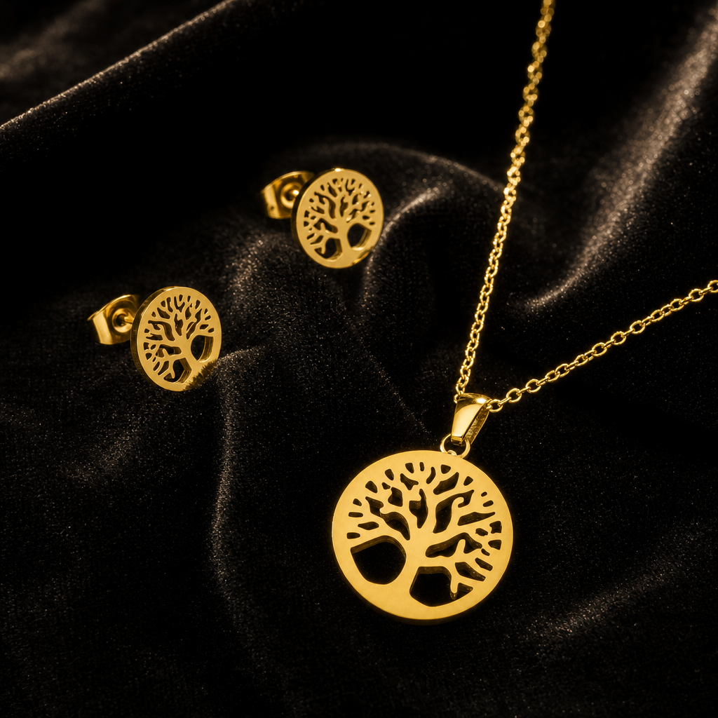 Set COMO Gold & Silver Placat cu Aur 18K si Argint