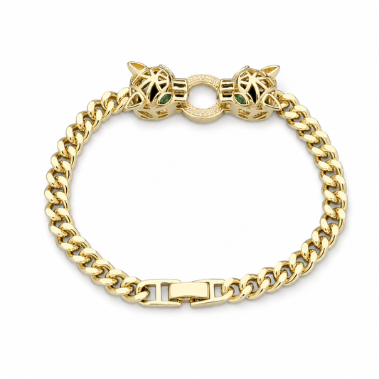Brățară PANTHER Gold Placată cu Aur 18K si Diamante
