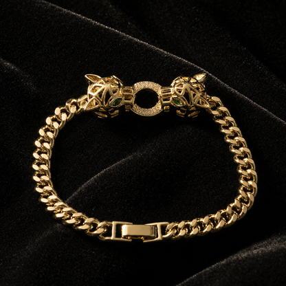 Brățară PANTHER Gold Placată cu Aur 18K si Diamante